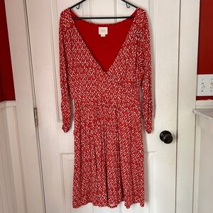Maeve / Anthropologie faux wrap dress